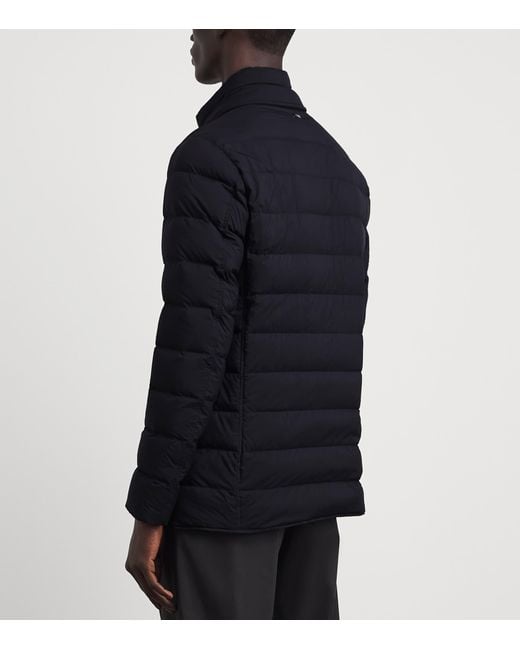 Herno Blue Down Quilted Puffer Jacket for men
