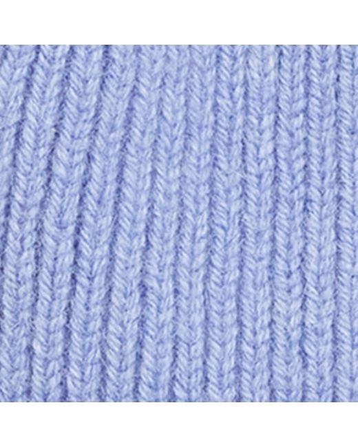 Le Bonnet Blue Ribbed Classic Beanie for men