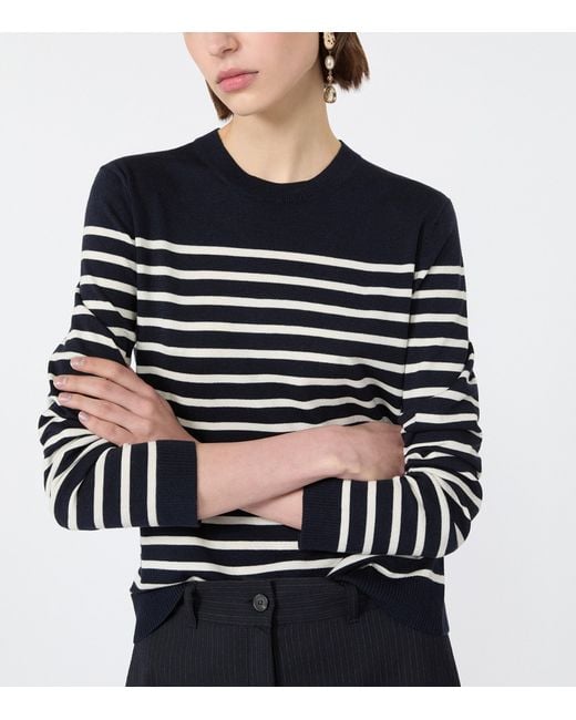 Weekend by Maxmara Blue Stripe Sweater