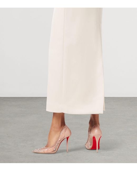 Christian Louboutin Natural Miss Z Degrastrass Leather Pumps 100
