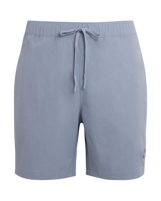 Moose Knuckles Blue Drawstring Swim Shorts for men