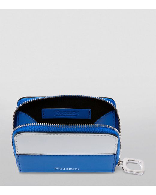 J.W. Anderson Blue Leather Coin Wallet