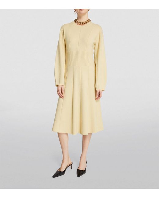 Joseph Natural Wool-blend Midi Dress