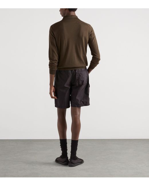 Prada Black Re-Nylon Swim Shorts for men