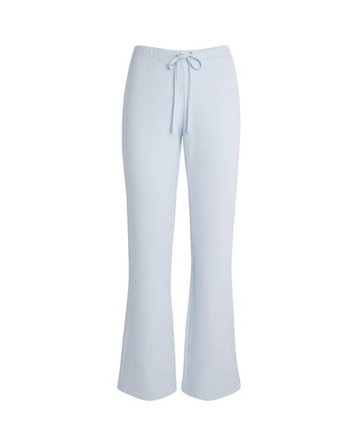 Skims Women's Blue Drapey French Terry Sweatpants