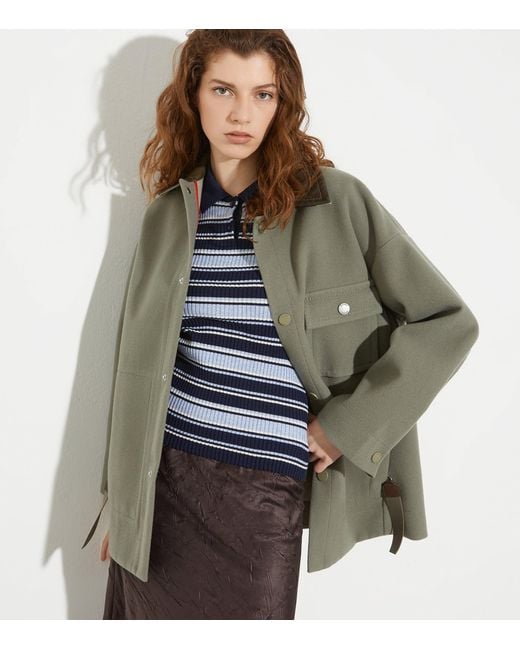 MAX&Co. Green Virgin Wool Coat