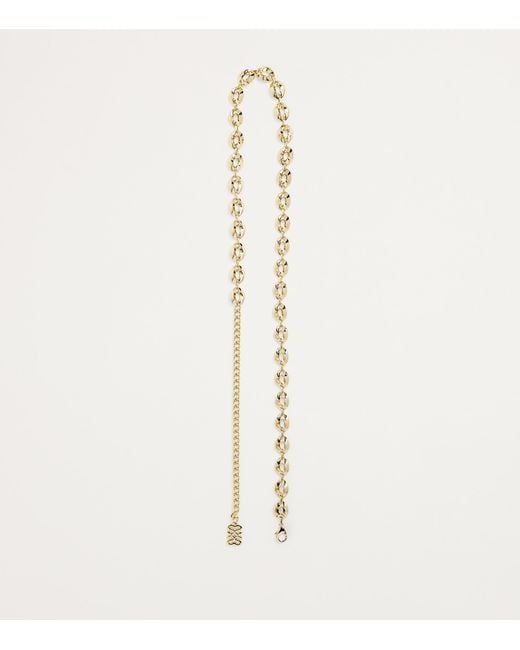Sandro White Monogram Chain Belt