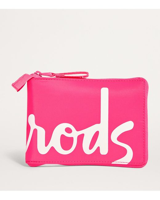 Harrods Pink Logo Pocket Shopper Bag