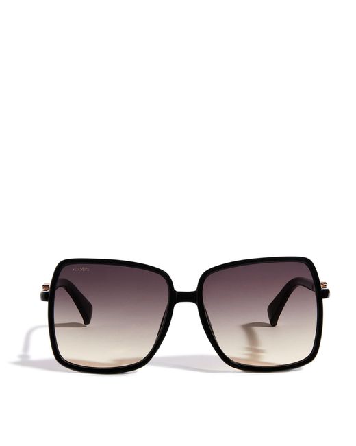Max Mara Brown Oversized Emme Sunglasses