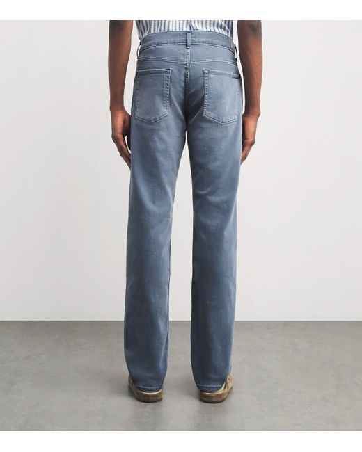7 For All Mankind Blue Slimmy Tapered Slim Jeans for men