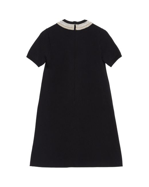 Valentino Black Embellished Mini Dress