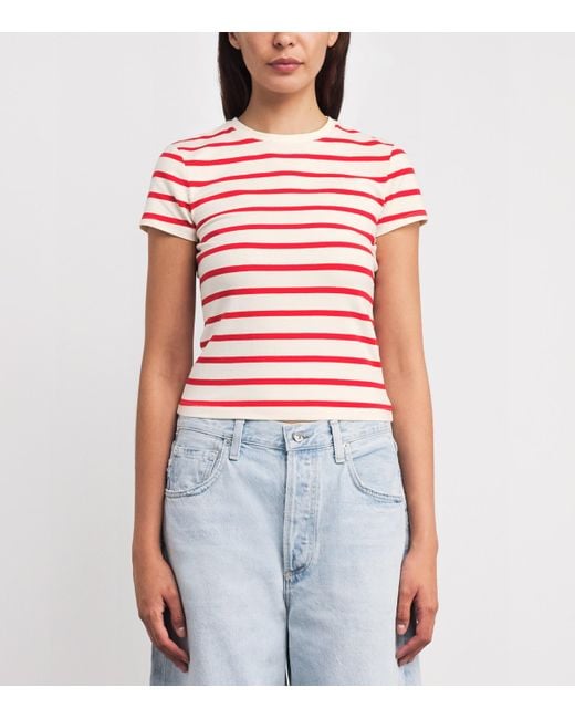 GOOD AMERICAN Red Super-Stretch Baby T-Shirt