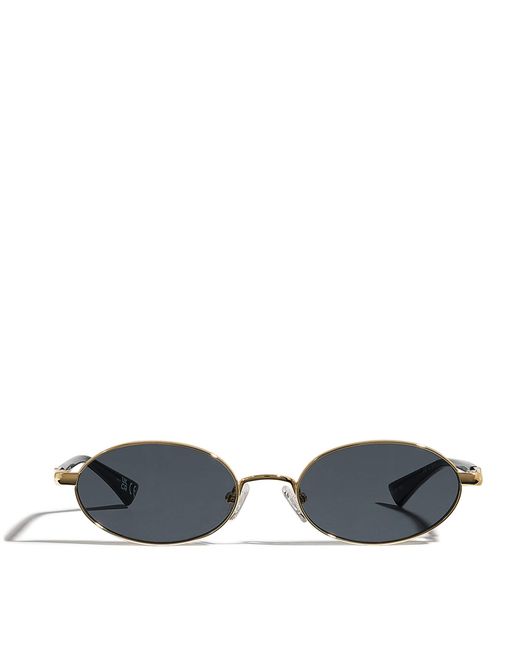 Le Specs Blue Icicle Oval Sunglasses