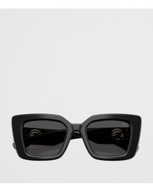 Burberry Black Acetate Be4476 Cat Eye Sunglasses
