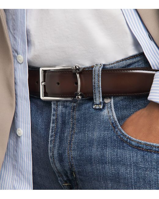 Christian Louboutin Brown Chambeliss Leather Belt for men