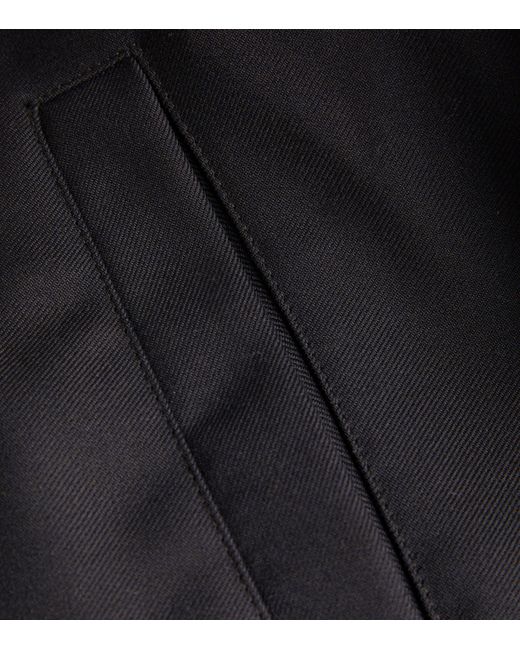 Sandro Black Zip-Up Bomber Jacket for men