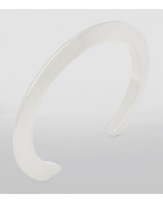 Saint Laurent Metallic Set Of 2 Peaked Cuff Bracelets for men