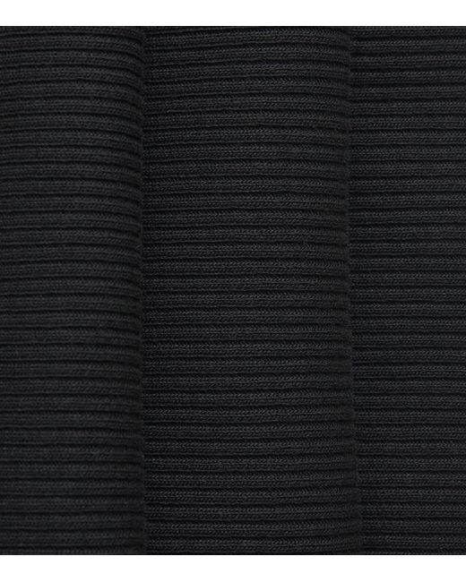 Agolde Black Ribbed Viggo Tank Top for men
