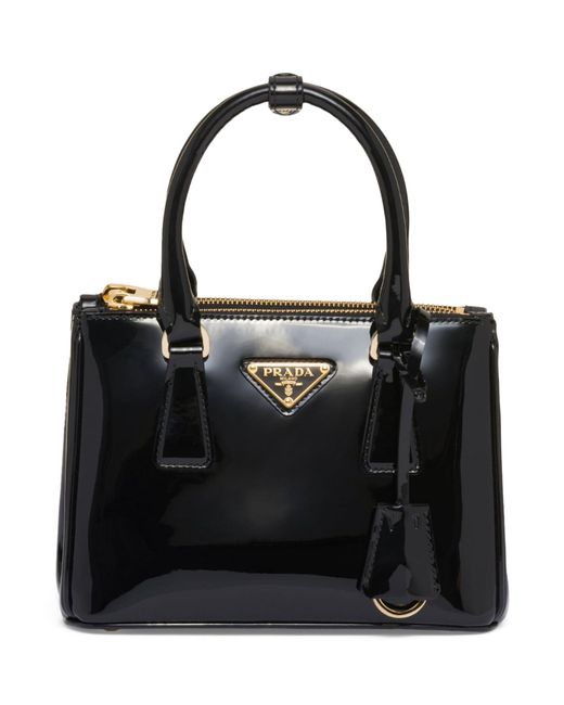 Prada Black Mini Leather Galleria Top-handle Bag