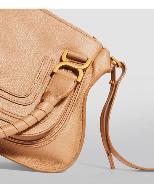 Chloé Brown Small Leather Marcie Top-handle Bag