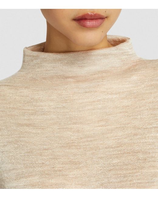 Lauren Manoogian Natural Super Fine Alpaca High Neck Sweater