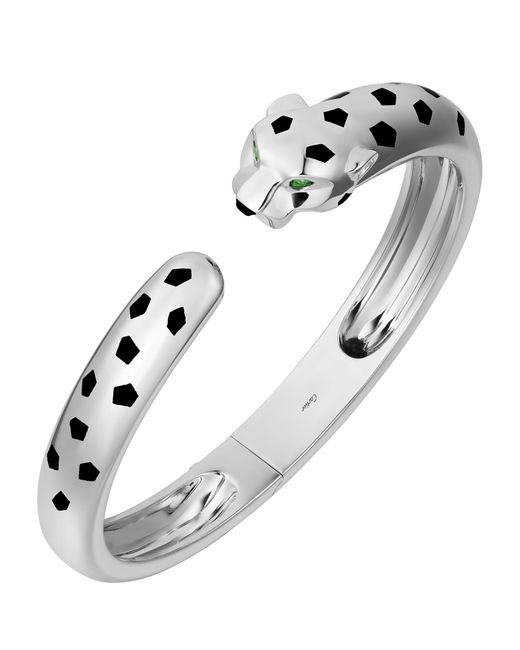 Cartier Metallic Medium, Tsavorite Garnet And Onyx Panthère De Bracelet