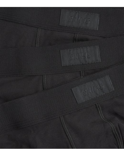 Skims Black Logo Band Boxer Briefs for men