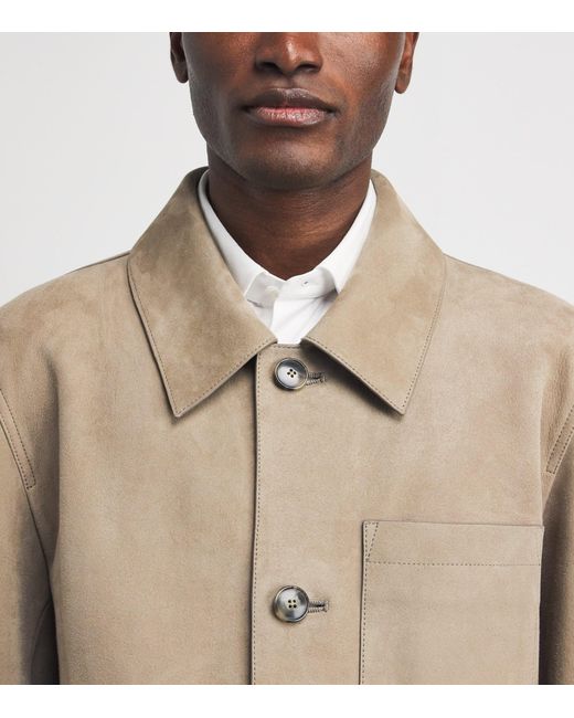 Yves Salomon Natural Suede Overshirt for men