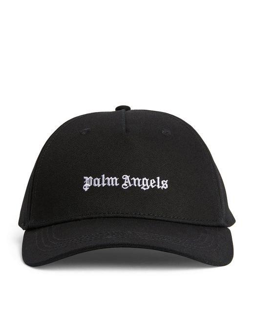 Palm Angels Black Embroidered-logo Baseball Cap for men