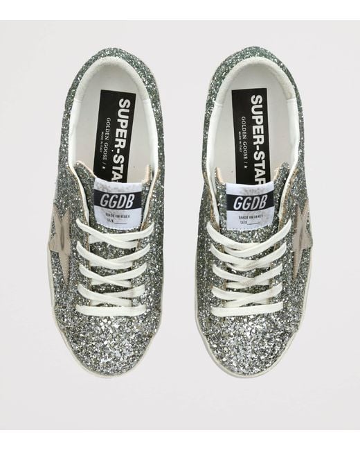 Golden Goose Deluxe Brand Metallic Glitter Super Star Sneakers