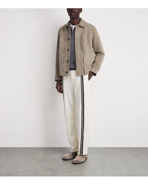 Rag & Bone Brown Suede Panelled Jacket for men