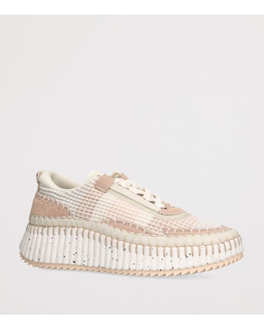 Chloé Natural Nama Runner Sneakers