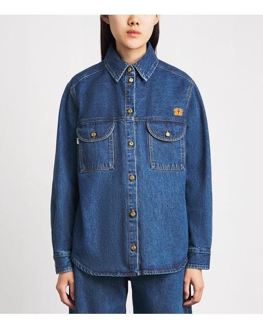 Blazé Milano Blue Nariida Berber Denim Shirt