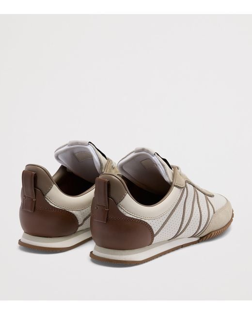 Dunhill Gray Leather The Ian Runner Sneakers for men