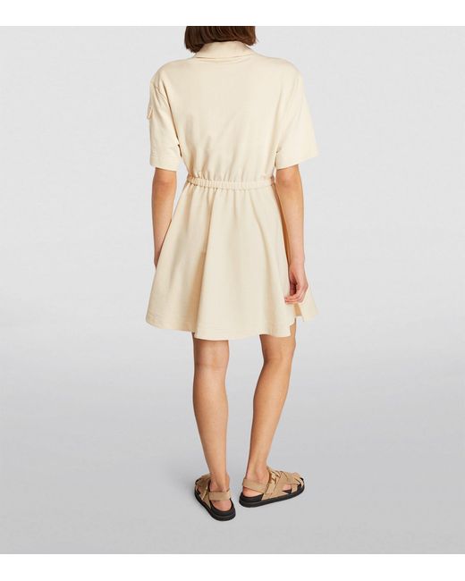 Moncler Natural Cotton Polo Mini Dress