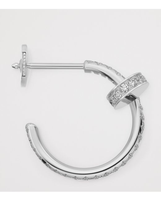 Cartier White And Diamond Juste Un Clou Earrings