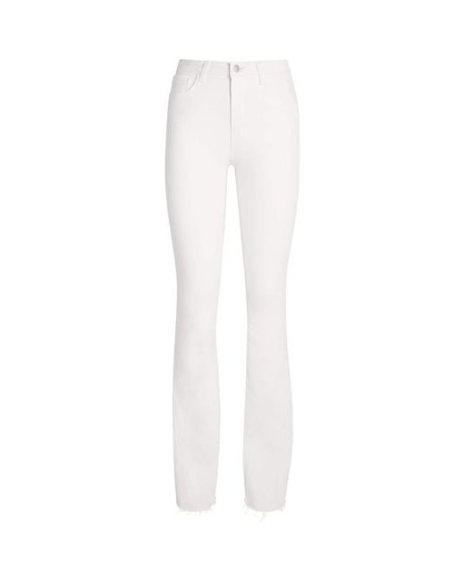 L'Agence White Ruth Straight Jeans