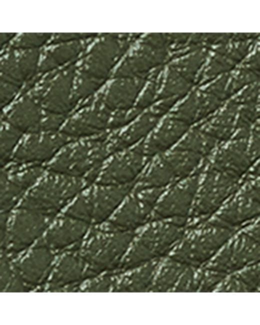 Aspinal Green Leather Passport Cover for men