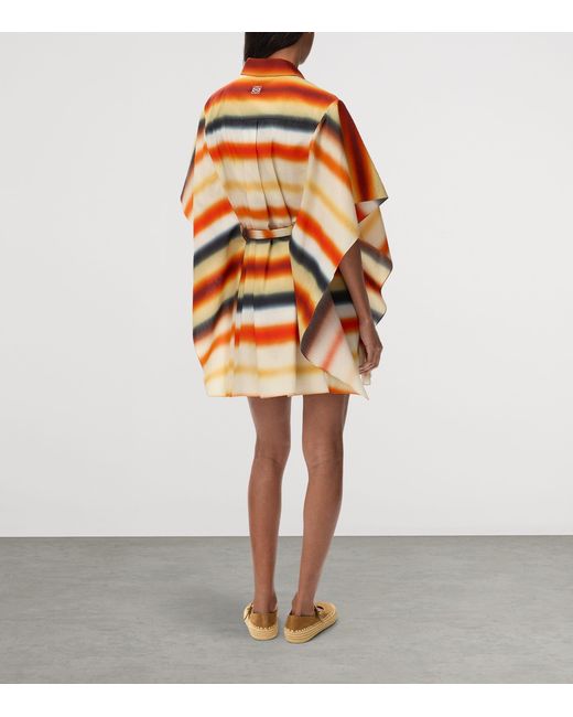 Loewe Orange X Paula' Ibiza Cotton-Blend Stripe Kaftan
