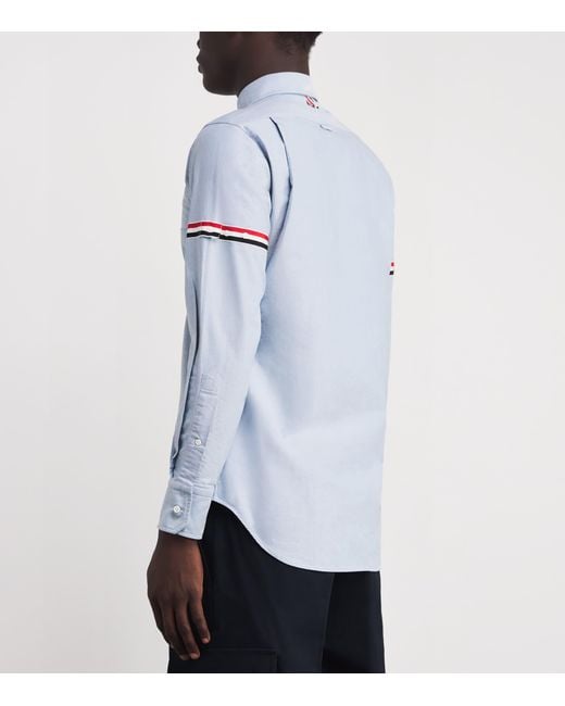 Thom Browne Blue 4-Bar Stripe Shirt for men