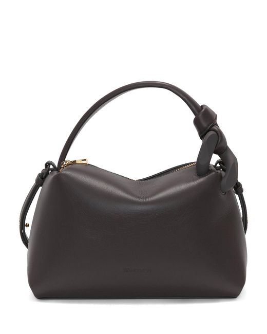 J.W. Anderson Black Small Leather Corner Top-handle Bag