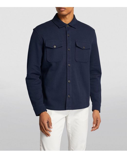 Polo Ralph Lauren Blue Cotton-blend Overshirt for men