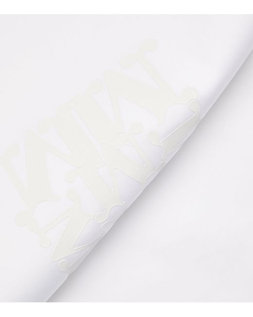 Max Mara White Jersey Tie-detail Mini Dress