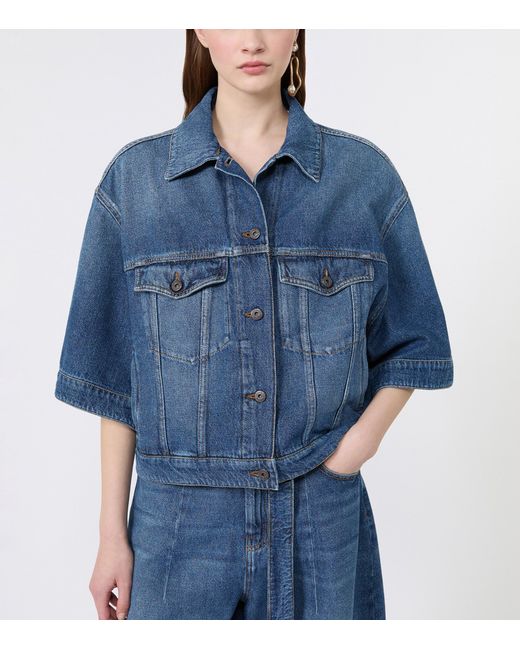 Weekend by Maxmara Blue Structured Denim Shirt