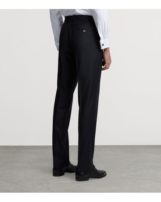 Dunhill Blue Wool Belgravia Trousers for men