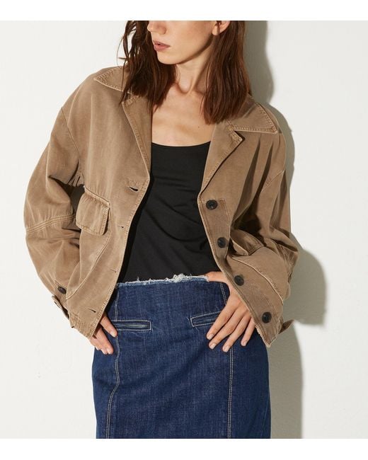 MAX&Co. Brown Denim Twin-Pocket Jacket