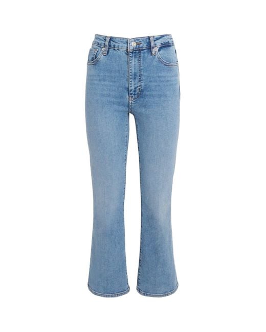 FRAME Blue The Reboot Crop Bootcut Jeans