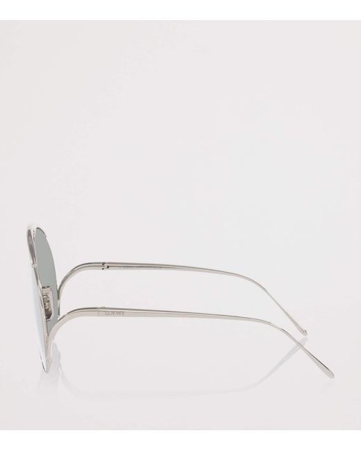 Loewe Gray Hillock Pilot Sunglasses