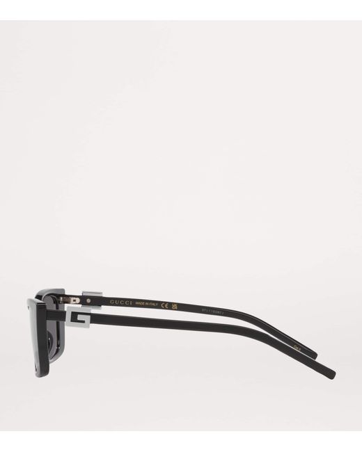 Gucci Gray Slim Cat-Eye Sunglasses
