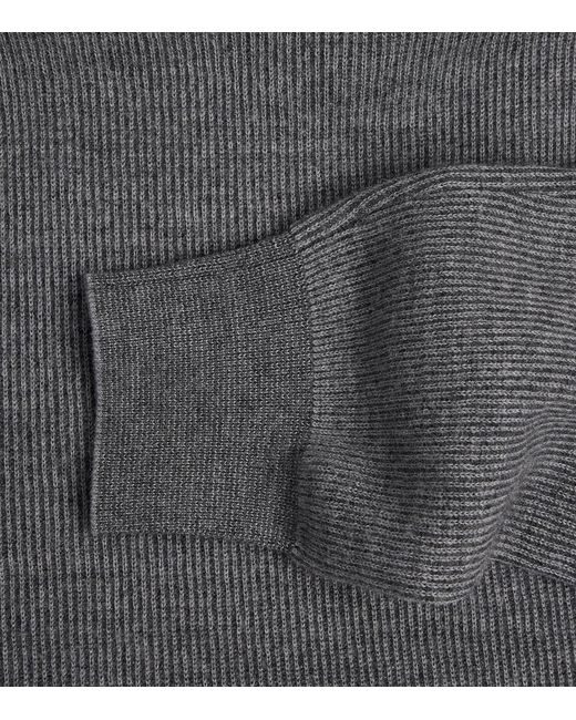 Brioni Gray Knitted Rollneck Sweater for men